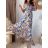 Šaty dlhé letný carmen cez ramená dámske (S/M ONE SIZE) TALIANSKA MÓDA IMM23M9550/DU S/M zelená