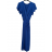 Šaty dlouhé letní krátký rukáv dámské (S/M ONE SIZE) ITALSKÁ MODA IMD23430/DU S/M Černá
