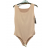 Body na ramínka  dámské (S/M ONE SIZE) ITALSKÁ MÓDA IMWB23TOP/DUR S/M béžová