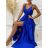 Šaty dlouhé letní elegantní na ramínka dámské (S/M ONE SIZE) ITALSKÁ MÓDA IMPBB23C12899