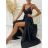 Šaty dlouhé letní elegantní na ramínka dámské (S/M ONE SIZE) ITALSKÁ MÓDA IMPBB23C12899