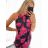 Šaty letné krátke icecool bez rukávov dámske (S/M ONE SIZE) TALIANSKA MÓDA IMM23ICECOOL