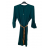 Šaty elegantní košilové s páskem 3/4 dlouhý rukáv dámské (M/L/XL ONE SIZE) ITALSKÁ MÓDA IMD22411/DU