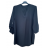 Tunika košeľová dlhý rukáv dámska nadrozmer (XL/2XL ONE SIZE) TALIANSKA MÓDA IMD221065/DUR petrolejová