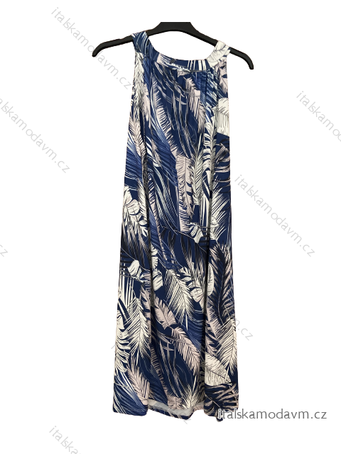 Šaty letné krátke icecool bez rukávov dámske (S/M ONE SIZE) TALIANSKA MÓDA IMM23ICECOOL-10/DUR