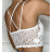 Top croptop na ramínka dámský (S/M ONE SIZE) ITALSKÁ MÓDA IMPBB23C3033
