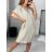 Šaty letní oversize krátký rukáv dámské (S/M ONE SIZE) ITALSKÁ MÓDA IM3233348/DU S/M čierna