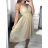 Šaty společenské elegantní letní na ramínka dámské (S/M ONE SIZE) ITALSKÁ MÓDA IMPSH222053A