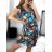 Šaty letné icecool krátky rukáv dámske (S/M ONE SIZE) TALIANSKA MÓDA IMM23M177