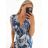 Šaty letné icecool krátky rukáv dámske (S/M ONE SIZE) TALIANSKA MÓDA IMM23M177