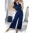 Overal elegantní icecool  dámský (M/L, XL/XXL) AINUOSI ITALSKÁ MODA IMB239907 M/L tyrkysová