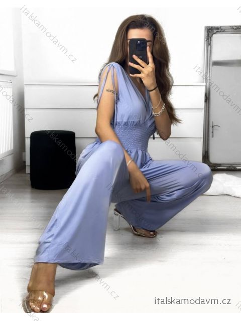 Overal elegantný icecool dámsky (M/L, XL/XXL) AINUOSI TALIANSKA MODA IMB239907 M / L svetlo modrá