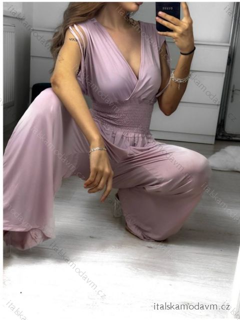 Overal elegantný icecool dámsky (M/L, XL/XXL) AINUOSI TALIANSKA MODA IMB239907 M / L svetlo fialová