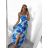 Šaty dlhé letné elegantné na ramienka dámske (S/M ONE SIZE) TALIANSKA MÓDA IMWGB232226/DU