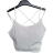 Tílko crop top na ramínka dámské (S/M ONE SIZE) ITALSKÁ MÓDA IMPBB22L20824/DU bílá