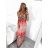Šaty dlhé bez rukávu dámske (S/M ONE SIZE) FRANCÚZSKA MÓDA FMB210081 modrá S/M