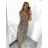 Šaty dlhé letné bez rukávu dámske (M/L, XL/2XL) TALIANSKA MODA IMB23F909/DU