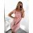 Šaty letní carmen dámské (S/M ONE SIZE) ITALSKá MóDA IM323060/DU S/M starorůžová