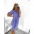 Šaty letné carmen dámske (S/M ONE SIZE) TALIANSKA MóDA IM323061/DU S/M neón zelená