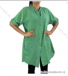 Košeľa predĺžená dlhý rukáv dámska (S/M/L/XL ONE SIZE) TALIANSKA MÓDA IMP16823Q6050/DUR