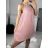 Šaty elegantní bez rukávu dámské (S/M ONE SIZE) ITALSKÁ MÓDA IMD22307sv. růžová