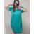Šaty oválne letné voľnočasové oversize krátky rukáv dámske MONZA (XL/2XL/3XL ONE SIZE) TALIANSKA MÓDA IM422510/DU0 vínová třešeň 2XL/3XLR