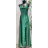 Šaty dlhé elegantné spoločenské na ramienka dámske (S/M ONE SIZE) TALIANSKA MÓDA IMPLS2329167