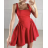 Šaty krátké společenské na ramínka dámské (S/M ONE SIZE) ITALSKÁ MÓDA IMPBB23A200591