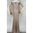 Šaty dlouhé elegantní carmen dámské (S/M ONE SIZE) ITALSKÁ MÓDA IMPBB23C13680