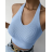 Top croptop bez rukávu dámský (S/M ONE SIZE) ITALSKÁ MÓDA IMPBB23Y17610
