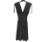 Šaty letné icecool bez rukávov dámske (M/L, XL/2XL) AINUOSI TALIANSKA MODA IMB23XJ-1110 XL/2XL Čierna