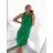 Šaty letní bez rukávu dámské (S/M/L ONE SIZE) ITALSKá MODA IMS23001/DU M / L zelená