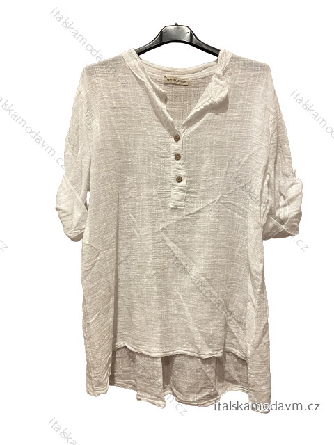 Tunika 3/4 rukáv dámska nadrozmer (XL/2XL ONE SIZE) TALIANSKA MóDA IM423SANDRA/DUR