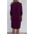 Šaty 3/4 dlouhý rukáv dámské (S/M ONE SIZE) ITALSKÁ MÓDA IMPDY23LS20190