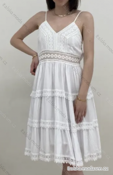 Šaty letné boho krajkové na ramienka dámske (S/M/L/XL ONE SIZE) TALIANSKA MÓDA IMPGM23082