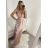 Šaty elegantné spoločenské dlhé na ramienka dámske (XS/S/M/L ONE SIZE) TALIANSKA MÓDA IM322ELEGAN
