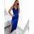 Šaty elegantné spoločenské dlhé na ramienka dámske (XS/S/M/L ONE SIZE) TALIANSKA MÓDA IM322ELEGAN