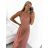 Šaty tilové elegantní bez rukávů dámské (S/M ONE SIZE) ITALSKÁ MÓDA IMM22Q52235A/UL S/M červená