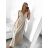 Šaty elegantní společenské dlouhé na ramínka dámské Patricie  (XS/S/M/L ONE SIZE) ITALSKÁ MÓDA IM322045/DR/DU sv. modrá