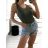 Tielko Body letné dámske (S/M ONE SIZE) TALIANSKA MóDA IMM23M589/DU S/M Kaki