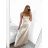 Šaty dlhé elegantné na ramienka dámske (S/M ONE SIZE) TALIANSKA MODA IM323013/DU   vínová
   S/M
