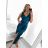 Šaty společenské dlouhé bez rukávu dámské (S/M ONE SIZE) ITALSKÁ MÓDA IM323080/DU S/M vínová