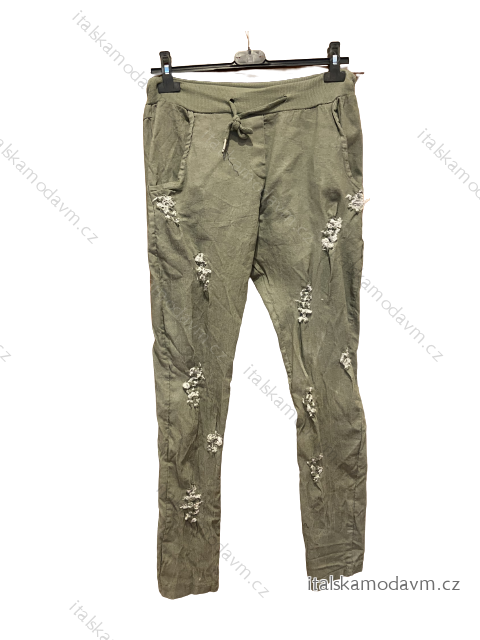 Nohavice dlhé dámske (S / M / L ONE SIZE) TALIANSKÁ MÓDA IM521014/A/DU