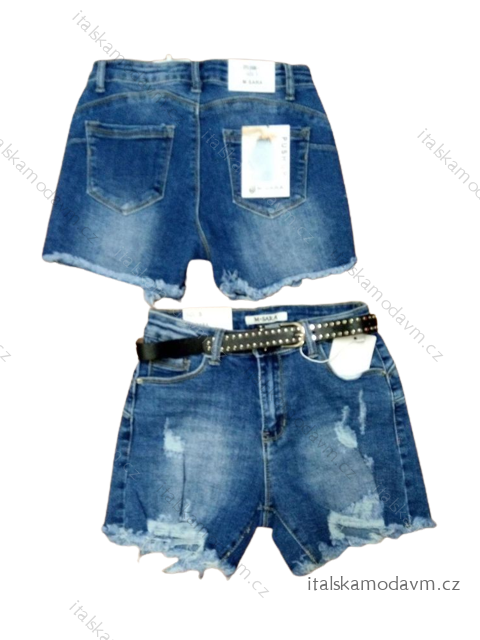 Kraťasy riflové krátke dámske (XS-XL) M.SARA MSR22G5080-1/DU