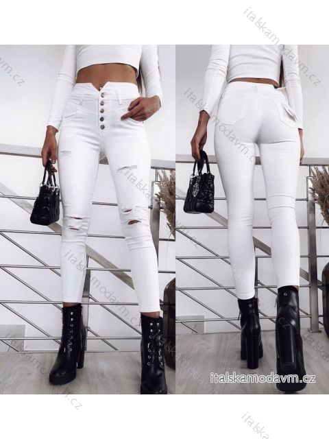 Rifle jeans dlhé dámske (27-32) MOON GIRL MA521S5505-12 biela 30