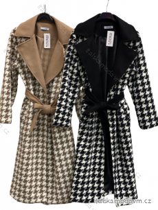 Kabát flaušový dlhý rukáv dámsky nadrozmer (XL/2XL ONE SIZE) TALIANSKA MÓDA IMC23305