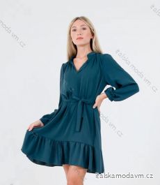 Šaty elegantný dlhý rukáv dámske (S/M ONE SIZE) TALIANSKA MÓDA IMM23M8069