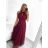 Šaty společenské elegantní letní bez rukávu dámské (S/M ONE SIZE) ITALSKÁ MÓDA IMPSH223590/DUR fuchsiová S/M