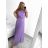 Šaty dlhé elegantné spoločenské bez rukávu dámske (S/M ONE SIZE) TALIANSKA MÓDA IMPSH223623/DUR tmavo ružová