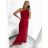 Šaty dlhé elegantné spoločenské bez rukávu dámske (S/M ONE SIZE) TALIANSKA MÓDA IMPSH223623/DUR tmavo ružová